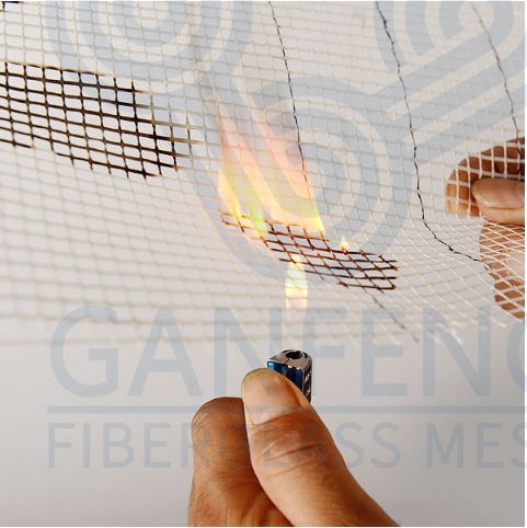 Fiberglass Mesh Fabric Fire Resistant Fiberglass Mesh Fabric