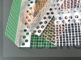 90 degree PVC Plastic Corner Bead with Fiberglass Mesh for Drywall decorative 2.5m