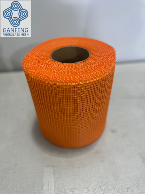 Orange Color Fiberglass Mesh 20cmx50m 6x6mm 7x6mm 2000N Popular in Saudi Arabia