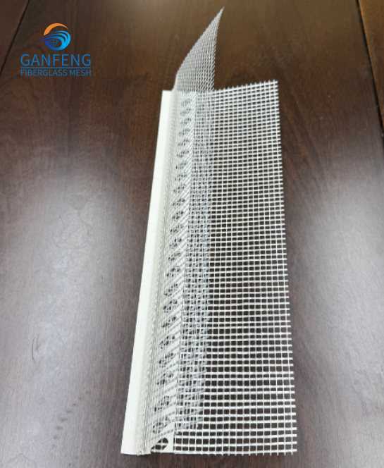Water Drip Edge PVC Corner Reinforced with Fiber Glass Mesh PVC Profile