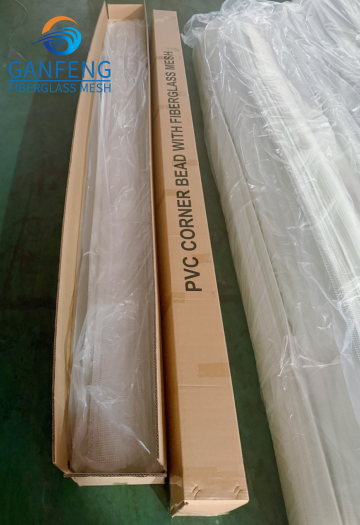 PVC Corner Bead with Mesh, PVC Profile, Angle Bead with Fiberglass Mesh