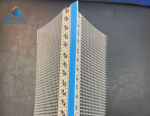 Water Drip Edge PVC Corner Reinforced with Fiber Glass Mesh PVC Profile